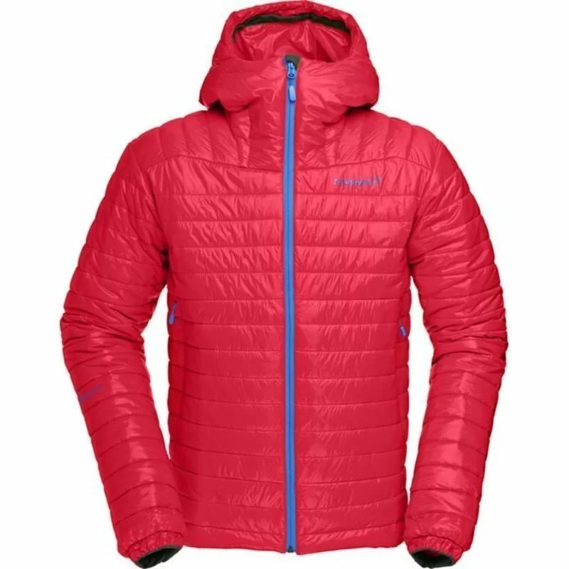 Norrøna Falketind PrimaLoft100 Hood Jacket Men's M Rebel Red 3 Norrøna Falketind PrimaLoft100 Hood Jacket Men's M Rebel Red