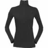 Norrøna Wool Zip Neck Women's XS Caviar 1 Norrøna Wool Zip Neck Women's XS Caviar -Norrøna Kauppa Norrona Wool Zip Neck Womens XS Caviar